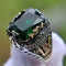 Inlaid Emerald Men's Luxury Ring